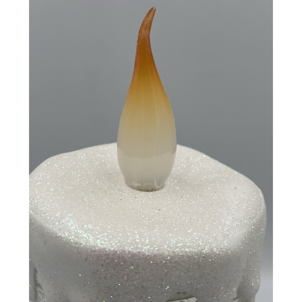 Robert Stanley Christmas Light Up Candle Flameless LED Glitter Snow Globe Deer - Picture 5 of 17
